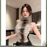 ราคา เสื้อกั๊กแบบเกาะอกสำหรับผู้หญิง ลายเสือดาว พิมพ์ลายเสือดาว แขนกุด ดีไซน์หวานเผ็ด สามารถสวมได้นอกใน เซ็กซี่และน่ารัก (53155615096)