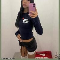 ราคา เสื้อยืดแขนยาวสไตล์เกาหลี ทรงสลิมพอดีตัว (50605294644)