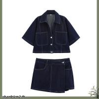 ราคา JAMANBKK BLAKE SHIRT เสื้อเชิ้ตยีนส์ ทรงครอป (46604477180)