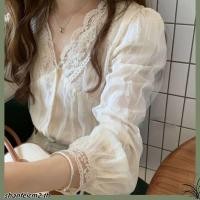 ราคา เสื้อเชิ้ตคอวี แขนยาว ผ้าชีฟอง แต่งลูกไม้ เข้ากับทุกการแต่งกาย สไตล์ตะวันตก แฟชั่นฤดูใบไม้ร่วง สําหรับผู้หญิง (28276909353)