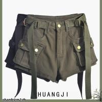 ราคา กางเกงยีนขาสั้น ทรงหลวม กางเกงเอวสูง ทรงเอ สีกากี แบบใหม่ กระเป๋า สาวฮอตเซ็กซี่ (28371709780)