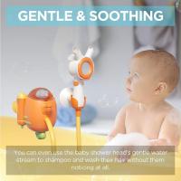 ราคา ของเล่นอาบน้ำสำหรับเด็ก ปั๊มน้ำรูปแครอทและกระต่าย ของเล่นอาบน้ำปรับได้ หัวฉีดน้ำ ฝักบัวสำหรับเด็ก สีส้ม (55404510855)