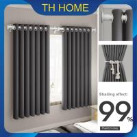 ราคา TH HOME ราคาต่ำสุด ผ้าม่านหน้าต่างกันแสง ผ้าม่าน ผ้าม่านกันแสง ผ้าม่านตาไก่ ม่านตาไก่กันความร้อนและเสียง 99 ม่านประตู (28350444804)
