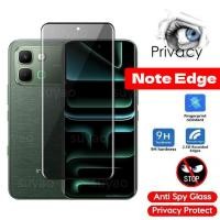ราคา สําหรับ infinix Note Edge 5G 2026 Anti peeping โค้งส่วนตัวกระจกนิรภัยหน้าจอป้องกัน NoteEdge 9H Hardnes Peek Scratch Full Anti Spy Cover (51507356463)