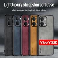 ราคา สําหรับVivo Y31D 2026 เคสโทรศัพท์Luxury MatteหนังปลอกVivoY31D Y31 Dซิลิโคนที่เรียบง่ายกันกระแทกป้องกันลายนิ้วมือกรอบนุ่มหนังนิ่มYBGGเลนส์TPUปกหลัง (46657335543)