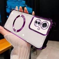 ราคา OPPO Reno 11F 5G กรณีแม่เหล็กสี่มุมกันกระแทกโปร่งใสพร้อมแหวนแม่เหล็ก 2024 ออกแบบใหม่ปลอก OPPO Reno11F Reno11 F Reno 11 F Ultra Thin Soft ถุงลมนิรภัยโทรศัพท์ฝาหลัง (43917434821)