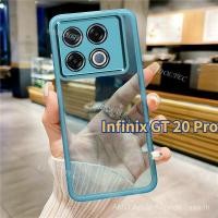 ราคา กรณี infinix GT 20 Pro ใหม่สีที่บริสุทธิ์บางใสปลอก infinix GT20 Pro GT20Pro GT 20Pro กันกระแทกนุ่มล้างโทรศัพท์ปกคลุมด้วยเต็มเลนส์กล้องป้องกัน (29770441523)