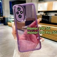 ราคา Case Honor 200 200 Pro 5กรัม2024ใหม่สีที่บริสุทธิ์บางใส Case Honor200 Pro Honor200Pro เกียรติ200Pro กันกระแทกนุ่มล้างโทรศัพท์ปกคลุมด้วยเต็มเลนส์กล้องป้องกัน (28170437644)
