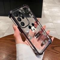 ราคา Samsung Galaxy S26 Ultra S26 Plus Case Clear Air Cushion Phone Case Cute Mickey Mouse Soft Silicone เคสกันกระแทก (46606845203)