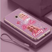 ราคา Samsung J7 Prime J5 J7 Pro J4 J6 Plus Sweet Barbie Glossy Plating Case Full Llens Coverage Rubber Soft Cover (56555588046)