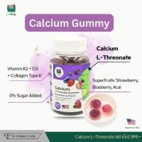 ราคา 1ขวด LivWelly Calcium L Threonate Gummies Plus D3 K2 Type II Collagen แคลเซียมเด็ก แคลเซียมเพิ่มความสูง 1ขวด60เม็ด (42828908016)