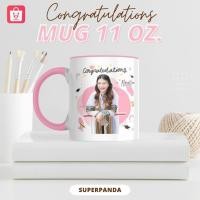 ราคา ใหม่ แก้วสกรีนรูปภาพ ของขวัญรับปริญญา ออกแบบฟรี แก้วมัค 11 ออนซ์ (28267650607)