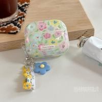 ราคา ลายดอกไม้สีฤดูร้อนสําหรับ ไอโฟน ชุดหูฟังบลูทูธ แอร์พอด4 เคสป้องกัน แอร์พอดpro3 มือโปร2 เคสป้องกันสากลรุ่น 1 2 (54857200388)