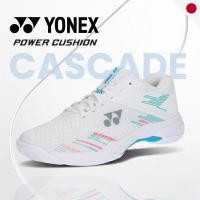 ราคา Yonex Power Cushion Cascade Accel Mid SHBCA1MD White Sky Blue Professional Badminton Shoes (51254283107)