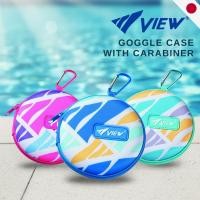 ราคา VIEW Swimming Goggles Case with Carabiner Protective Ventilated Storage in Green Pink Blue (40654841621)