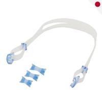 ราคา View Swimming Goggles Made in Japan for Ages 10 and Up Prescription Lens Belt Strap Parts Kit Clear Light Blue VPS570 CL (44054836760)