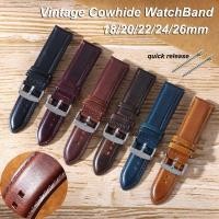 ราคา 18มิลลิเมตร20มิลลิเมตร22มิลลิเมตร24มิลลิเมตร26มิลลิเมตรวินเทจ หนังวัว นาฬิกาสายหนังแท้สร้อยข้อมือสําหรับผู้ชายผู้หญิงสากลสายรัดข้อมือ IXD5 (48453731870)