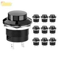 ราคา SEEO Momentary Push Button Switch Mini AC 250V 3A AC 125V 6A ไม่มีล็อค Balck Cap Round Switch (54506660938)