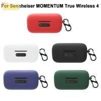 ราคา SEEO ป้องกัน ตัวป้องกันฝาครอบซิลิโคน อุปกรณ์เสริมหูฟังพร้อมตะขอเคสกันกระแทกสําหรับ Sennheiser MOMENTUM True Wireless 4 (54307177909)