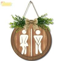 ราคา เซโอ ป้ายกระดานกลม พวงหรีดชนบทป้ายไม้ตลก ป้ายห้องน้ําแขวนตกแต่งผนัง (43462342355)