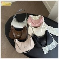 ราคา SEEO Bowknot Underarm Bag Design Solid Color Bowknot Armpit Bag กระเป๋าถือ PU Leather Y2K ความจุขนาดใหญ่ (55257020728)