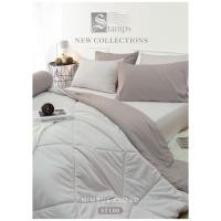 ราคา ชุดเซ็ทผ้าปู ผ้านวม Stamps ST107 ST108 10 เฉดสี ปี 2023 ทอหนา 330 เส้นด้าย (19869291388)