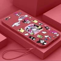 ราคา ปลอกสําหรับ iPhone 6 6s 6 plus 6s plus iPhone 7 8 Plus เคสโทรศัพท์ KT cat kuromi น่ารักอะนิเมะพร้อมเชือกเส้นเล็กความงามซิลิโคน TPU Soft Shell ดีไซน์ใหม่กันกระแทก (44556034056)