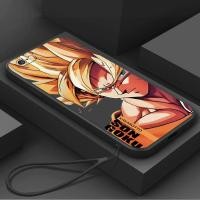 ราคา ปลอก iPhone 6 6s 6 plus 6s plus 7 8 Plus 5s เคสโทรศัพท์การ์ตูนอะนิเมะ Dragon Ball Goku พร้อมเชือกเส้นเล็กความงามซิลิโคน TPU Soft Shell ดีไซน์ใหม่กันกระแทก CASE (29824269821)