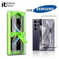 ราคา It Clear Screen Protector สําหรับ Samsung Galaxy S26Ultra S25Ultra S25 S24Ultra s24 S23Ultra s23 PET Full Coverage ลายนิ้วมือ ID Compatible เครื่องมือติดตั้งเสริม (25571521239)