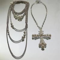 ราคา ข้อเสนอพิเศษ FXZZ สร้อยคอที่ไม่ซ้ํากัน Punk Heavy Industry สไตล์ Multi Layer CHAIN Cross ซ้อน Niche High End ออกแบบสาวร้อน Clavicle CHAIN (55257041657)