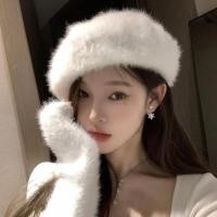 ราคา ขายร้อน หมวกบุคลิกภาพ F X หมวกเบเร่ต์ขนกระต่ายสีขาวจิตรกรฤดูใบไม้ร่วงและฤดูหนาวหมวกเบเร่ต์สีขาวสำหรับเด็ก (27223161180)