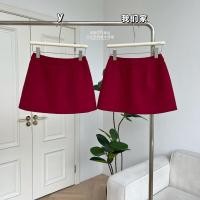 ราคา ราคาพิเศษ กระโปรงสั้น F X กระโปรงครึ่งตัวสาวฮอตสีแดงกระโปรงสั้นป้องกันแสงโป๊อารมณ์แบบใหม่ฤดูร้อนกระโปรงทรงเอสไตล์เกาหลีเอวสูงใส่แล้วดูผอมแมทช์ลุคง่าย (28809148375)