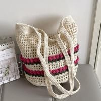 ราคา กระเป๋าสะพายทรงใหญ่มีลวดลายดอกทิวลิป ทำจากฝ้ายทอ (52957345577)