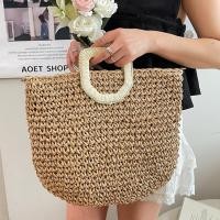 ราคา กระเป๋าสานสำหรับผู้หญิง พื้นที่เก็บของมาก พกพาสะดวก มีซิปปิด พร้อมสายสะพายไหล่ (28594386952)