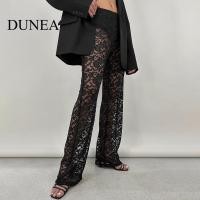 ราคา Dunea กางเกงขายาว ขาตรง เอวสูง แต่งลูกไม้ เซ็กซี่ สําหรับผู้หญิง (22687698904)
