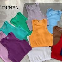 ราคา Dunea เสื้อกล้าม แขนกุด สีพื้น เซ็กซี่ สําหรับผู้หญิง (16698196592)