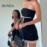 ราคา Dunea ชุดมินิเดรส เปิดไหล่ ลูกไม้ ลําลอง ฤดูร้อน สําหรับผู้หญิง (22047079565)