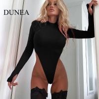 ราคา Dunea ชุดบอดี้สูท สีพื้น เซ็กซี่ สําหรับผู้หญิง (21584065216)