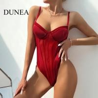 ราคา Dunea ชุดบอดี้สูท ผ้าตาข่าย ลูกไม้ เปิดหลัง เซ็กซี่ สําหรับผู้หญิง (20380979035)