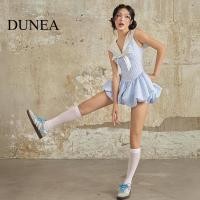 ราคา Dunea ชุดเดรสฝักลายผีเสื้อคอวีหวานและน่ารักของผู้หญิง (27432366065)