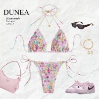 ราคา Dunea ชุดบิกินี่ดันทรง พิมพ์ลาย เซ็กซี่ สําหรับผู้หญิง (18579260710)