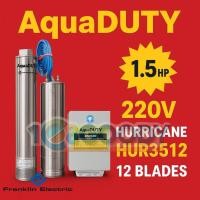 ราคา Franklin ปั๊มบาดาล 1 5 HP 380V 12ใบพัด สำหรับบ่อ 4 และ 6 ใบพัด Hurricane HUR3512 AquaDUTY (44118675791)