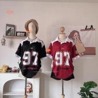ราคา เสื้อกีฬาคอปก เบอร์ 97 เสื้อกีฬาพิมพ์ลาย ใส่ได้ทั้งชายและหญิง เสื้อแนวสตรีท (27162009374)