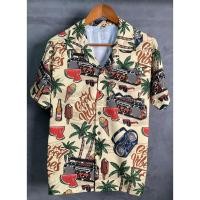 ราคา พร้อมส่งจากไทย Hawaii เสื้อฮาวาย ผ้าไหมอิตาลีเกรดพรีเมี่ยม H399 (21089248239)