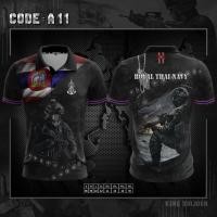 ราคา A11 เสื้อโปโลทหารเรือ คอปกพิมพ์ลาย NAVY (11898992248)