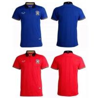 ราคา Grand Sport แกรนด์สปอร์ต เสื้อฟุตบอลทีมชาติไทย 2016 รหัส 038272 น้ำเงิน แดง (24501566368)