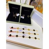 ราคา ชุดต่างหูสร้อยข้อมือสร้อยคอโคลเวอร์ทองนิลสีดําประณีตและทันสมัย 251225 (42529216373)