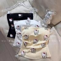 ราคา เสื้อกั๊กสไตล์เกาหลีหวานเผ็ด พิมพ์ลายคิตตี้แมว สำหรับฤดูร้อน สั้น และมาพร้อมแผ่นเสริมหน้าอก (42407540007)