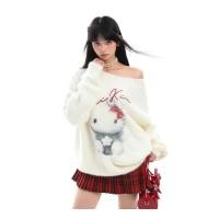 ราคา เสื้อแขนยาวสไตล์เกาหลีสำหรับสาวหวาน ออกแบบน่ารักราวคิตตี้ เหมาะสำหรับฤดูใบไม้ร่วงและฤดูหนาว (43873088100)