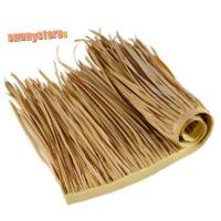 ราคา DIY ฟางพรมหลังคาตกแต่งเสื่อหญ้าพลาสติกปาล์ม Thatch Roll Deck Decor ตกแต่งฟางหลังคาแผง (43307045329)